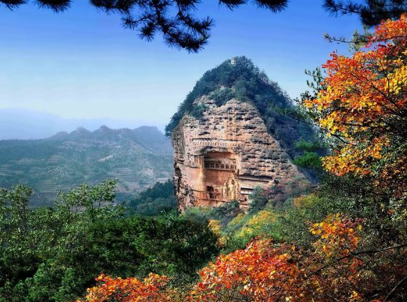 甘肃麦积山风景